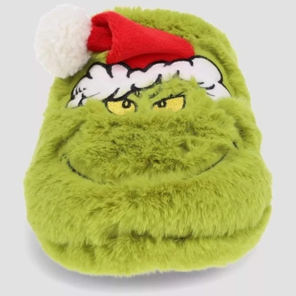 Baby Slippers The Grinch Slide Green Size 5/6 New‎ With Tags